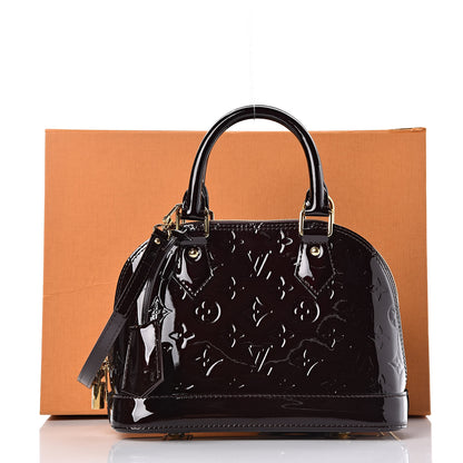 Louis Vuitton Vernis Alma BB Amarante 10 of 10