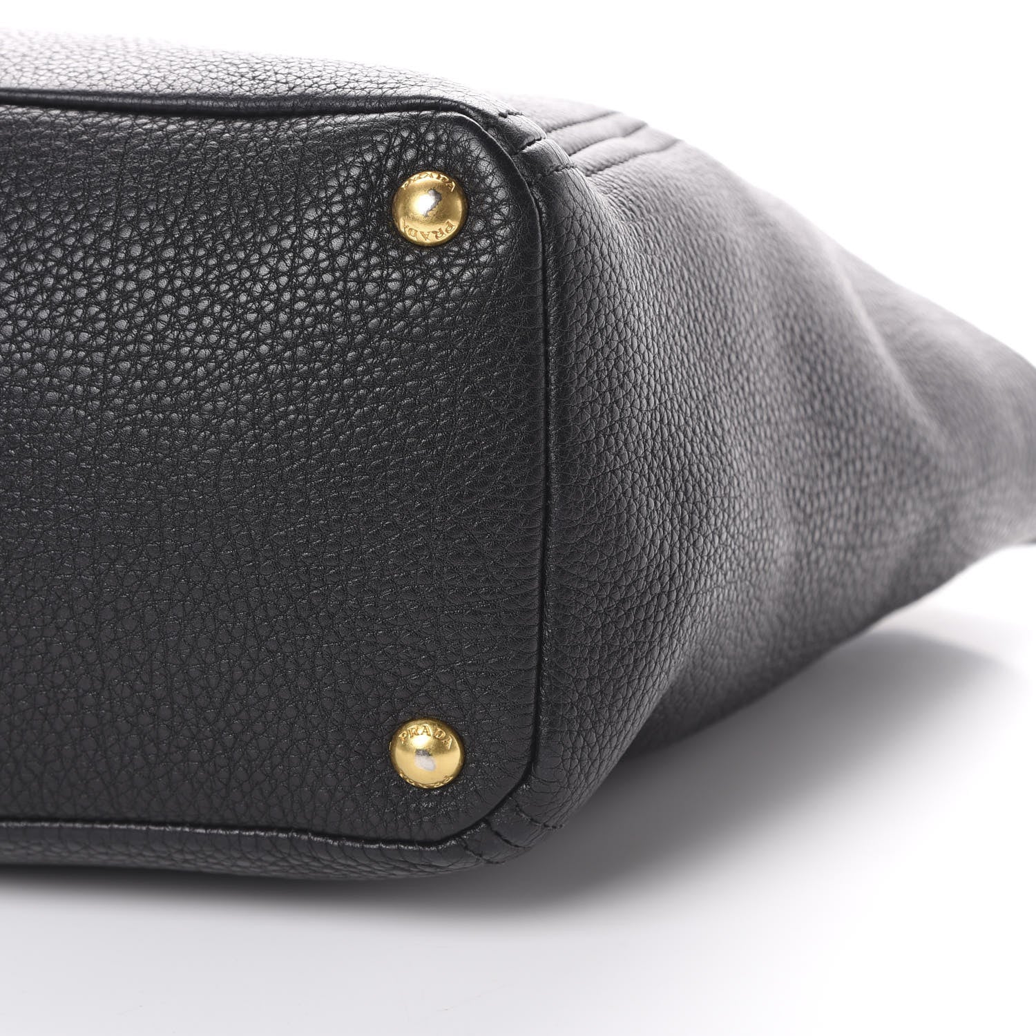 Prada Vitello Daino Side Pocket Tote Black 9 of 13