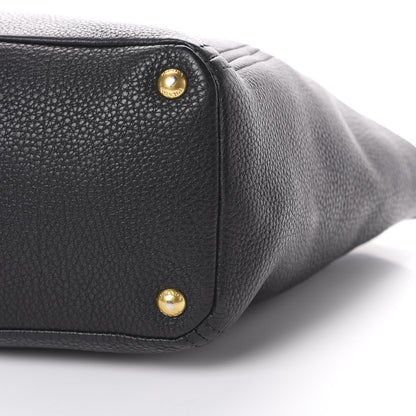 Prada Vitello Daino Side Pocket Tote Black 9 of 13