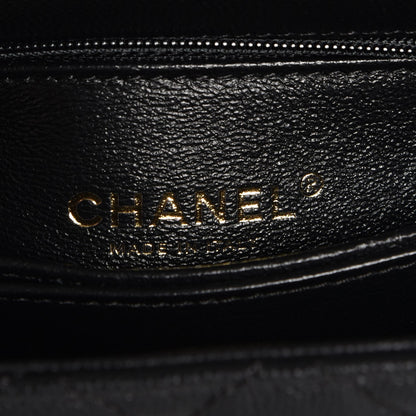 Chanel Caviar Lizard Quilted Mini Coco Handle Flap Black 7 of 9
