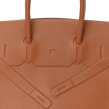 Hermes Swift Birkin Shadow 35 Gold 8 of 11