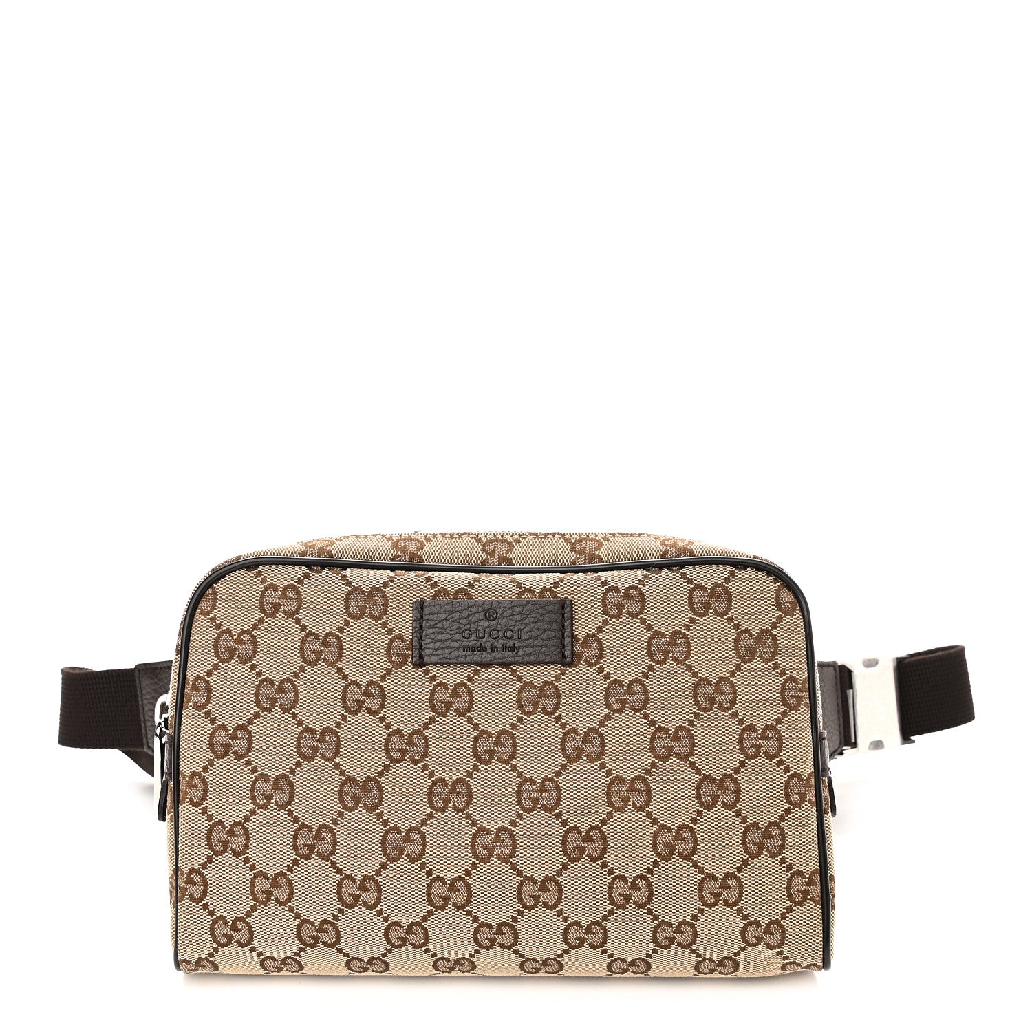 Gucci Monogram Belt Bag Dark Brown 1 of 9