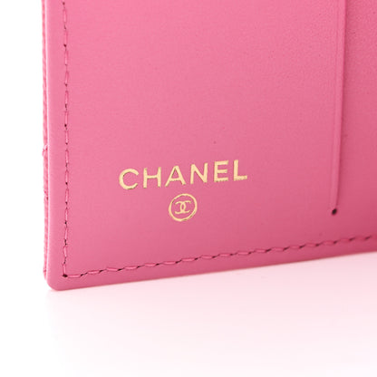 Chanel Caviar Quilted Card Holder Wallet Pink 6 of 9