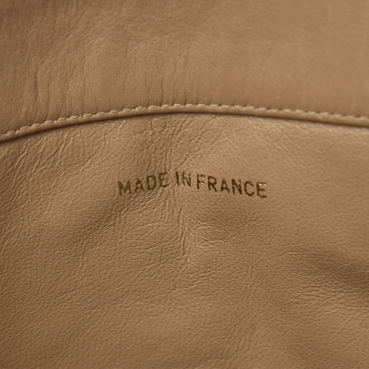 Lambskin Jumbo CC Shoulder Bag Beige