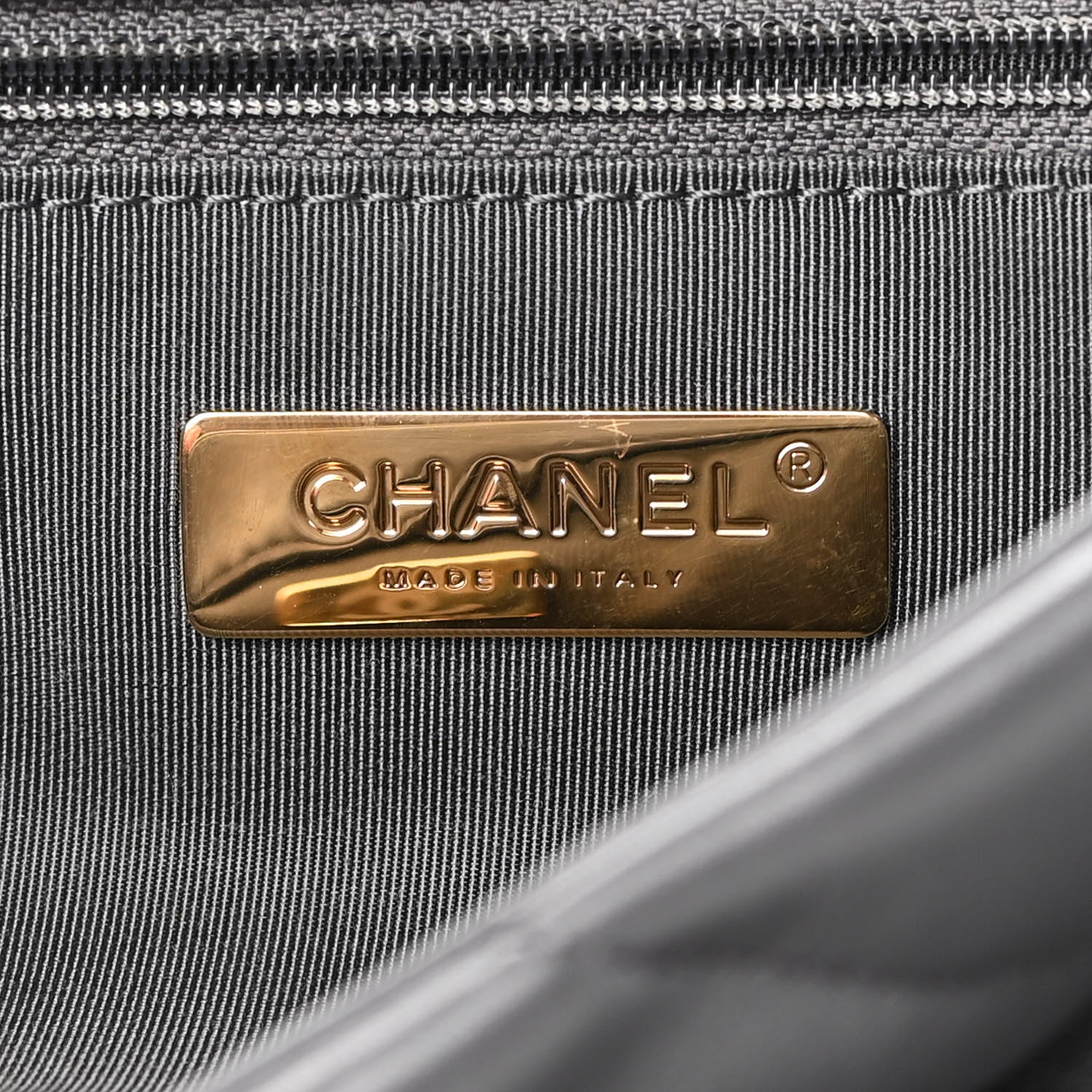 Chanel Lambskin Quilted Medium Chanel 19 Flap Dark Grey 6 of 9