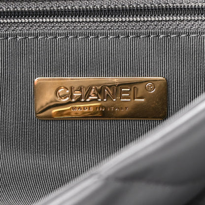 Chanel Lambskin Quilted Medium Chanel 19 Flap Dark Grey 6 of 9