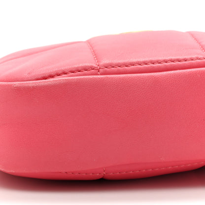 Chanel Lambskin Quilted Diamond Clutch With Chain Pink 9 of 17