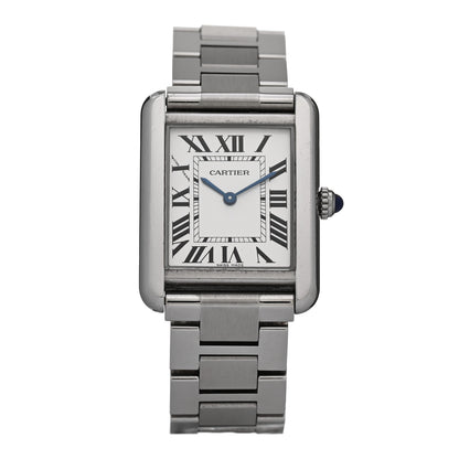 Cartier Stainless Steel 24mm Tank Solo Quartz Watch 1 of 6