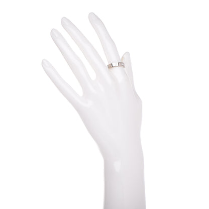 Cartier 18K White Gold Diamond 4mm LOVE Wedding Band Ring 52 6 2 of 5
