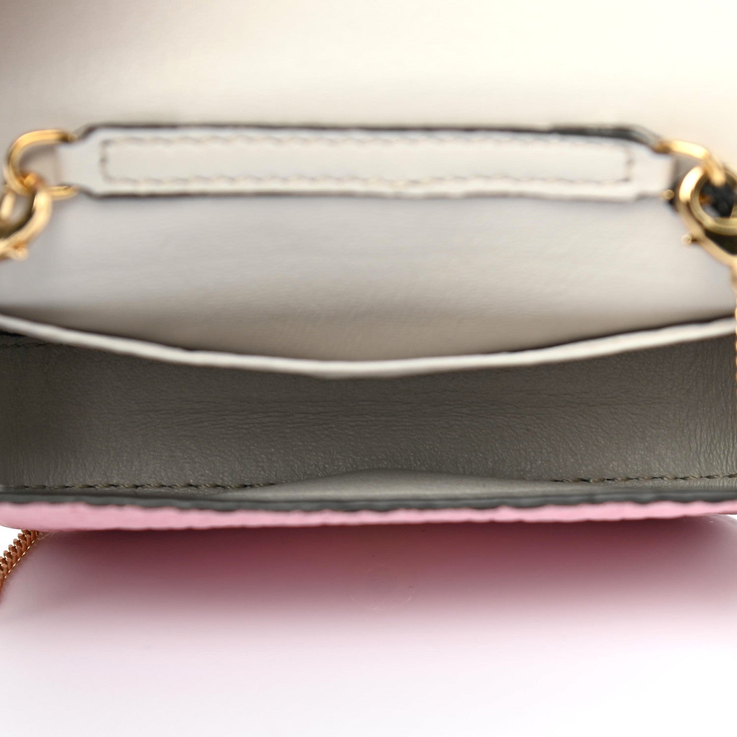 Fendi Cuoio Romano Scented Nano Baguette Charm Rosa Acquerello 5 of 9