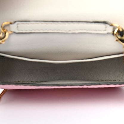 Fendi Cuoio Romano Scented Nano Baguette Charm Rosa Acquerello 5 of 9