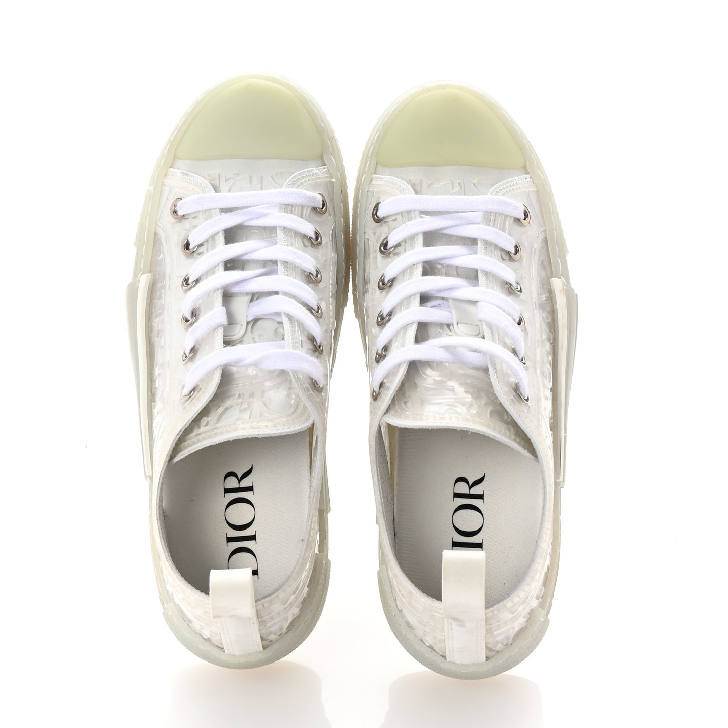 PVC Oblique Embossed Womens B23 Low Top Sneakers 37 White