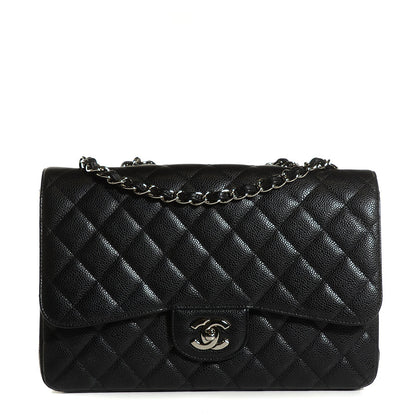 Chanel Caviar Quilted Jumbo Single Flap Black 1 of 8