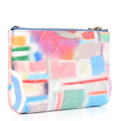 Chanel Patent Calfskin Printed Quilted Small Cosmetic Case Multicolor 3 of 8