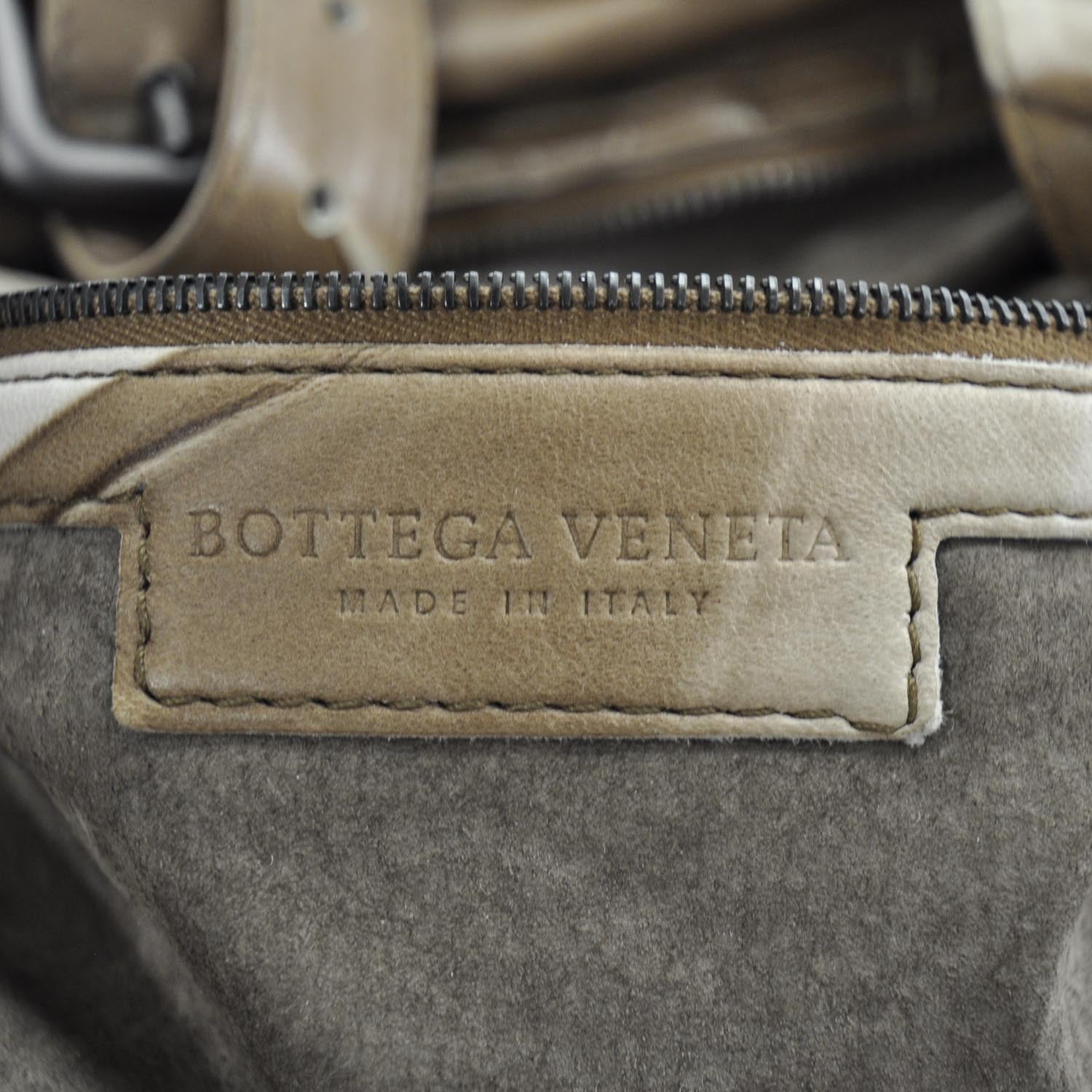 Bottega Veneta Leather Lightweight Tye Dye Duffel Cigar 6 of 11
