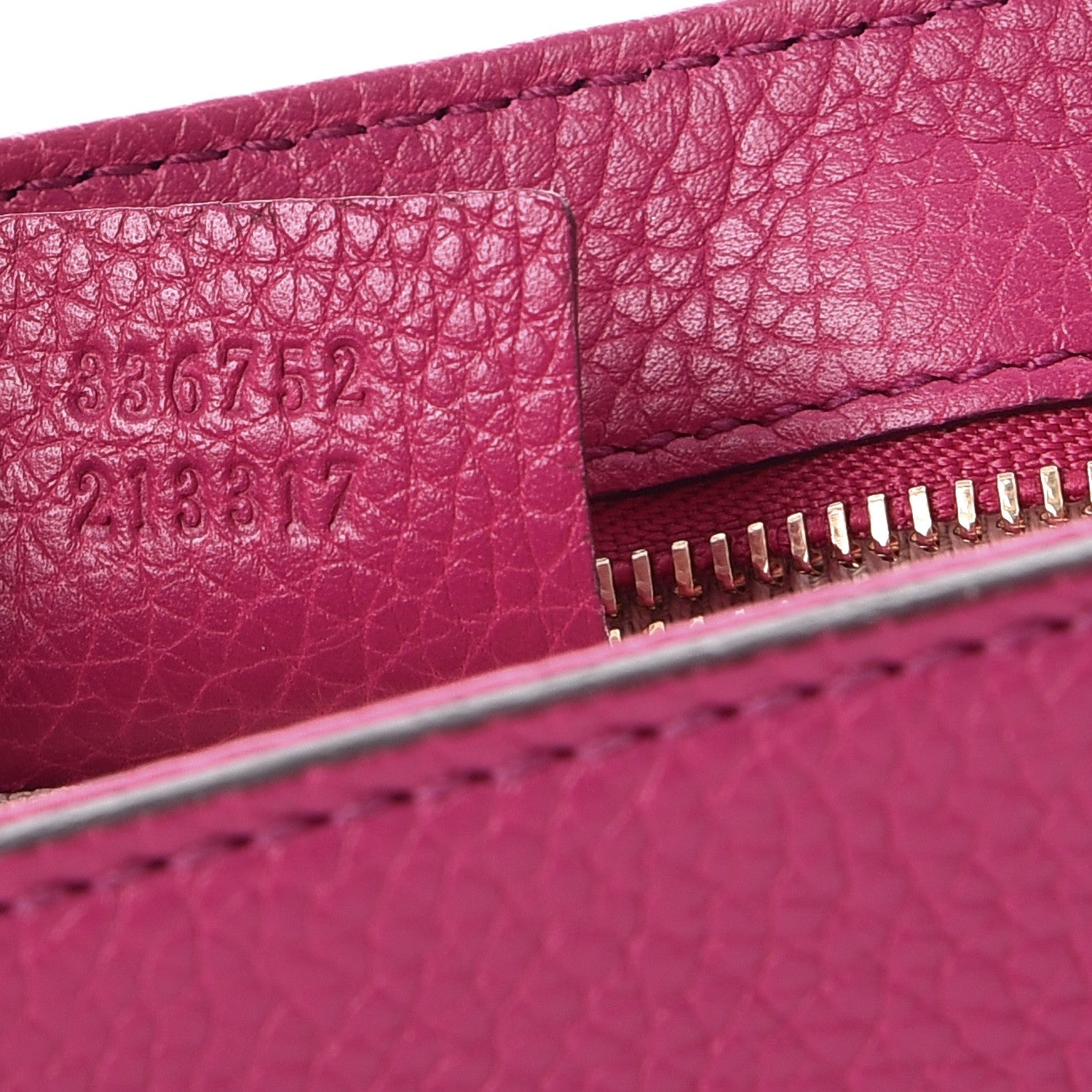 Gucci Cellarius Calfskin Medium Soho Flap Crossbody Bright Bouganville 7 of 8