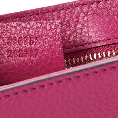 Gucci Cellarius Calfskin Medium Soho Flap Crossbody Bright Bouganville 7 of 8
