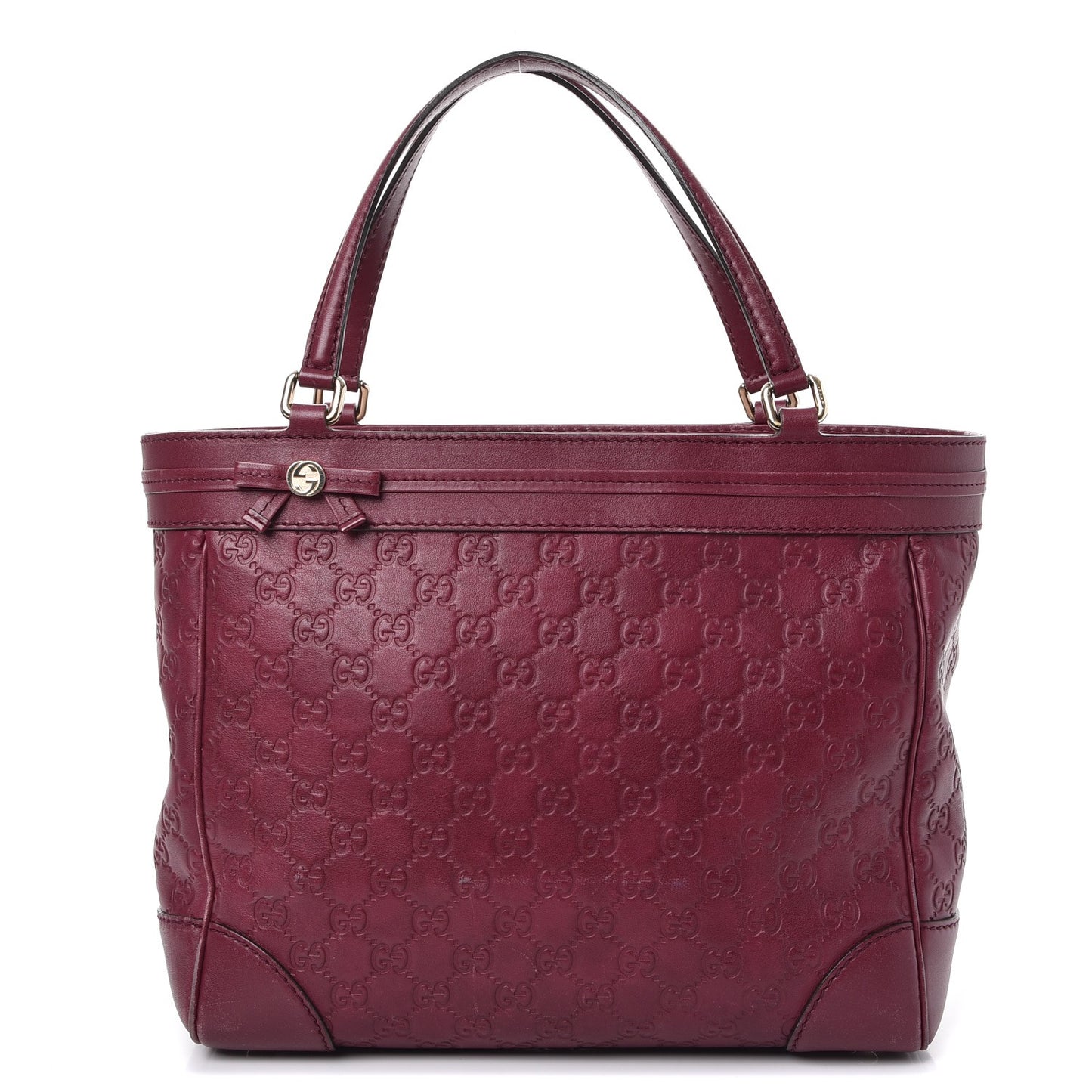 Guccissima Medium Mayfair Tote Cherry