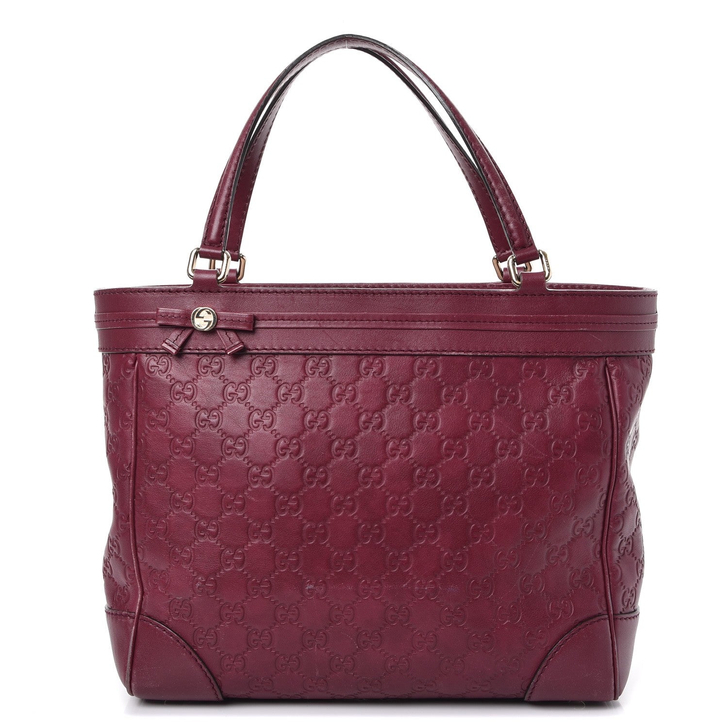 Gucci Guccissima Medium Mayfair Tote Cherry 1 of 19