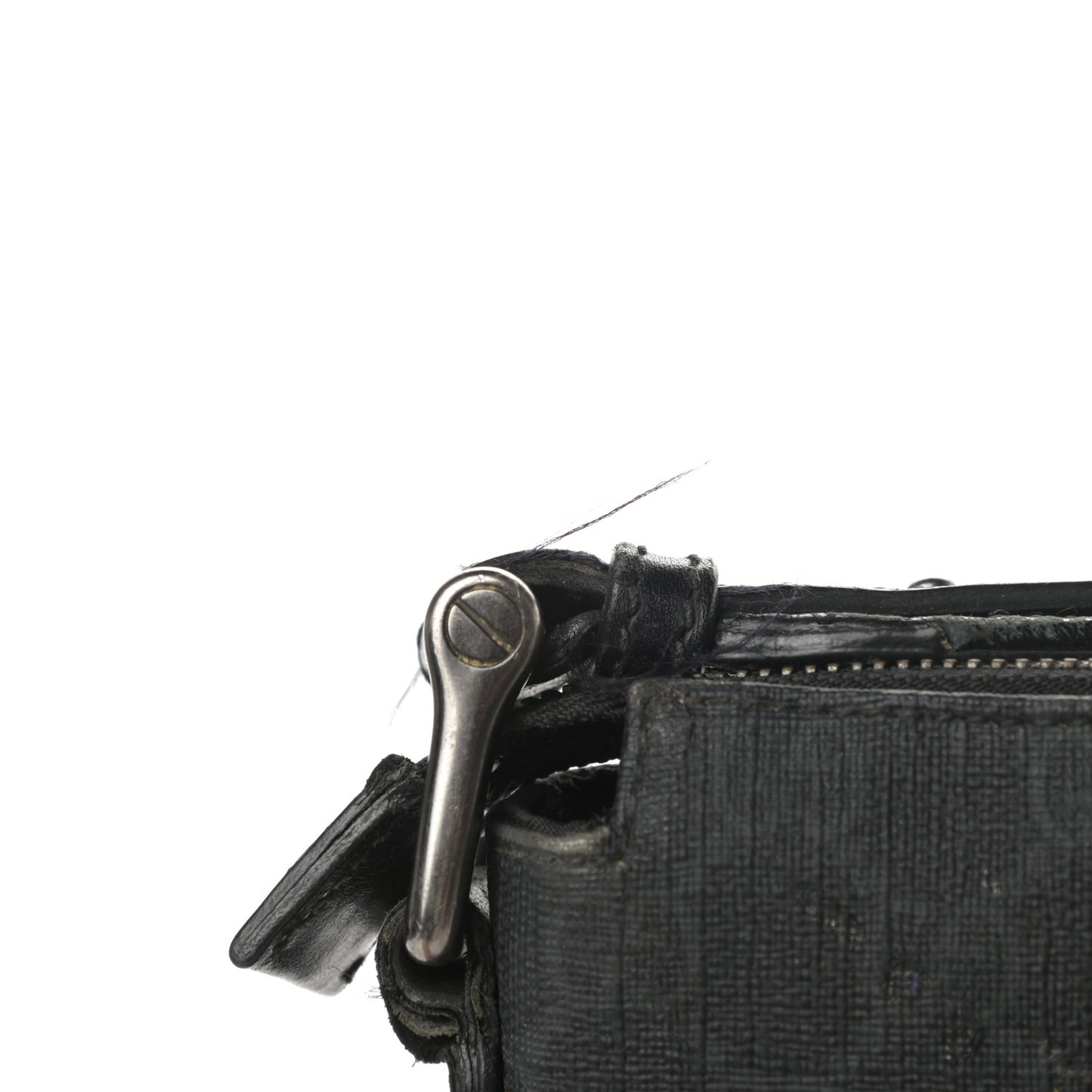 GG Supreme Monogram Crossbody Messenger Bag Black Grey