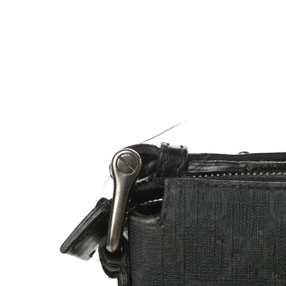 Gucci GG Supreme Monogram Crossbody Messenger Bag Black Grey 16 of 20