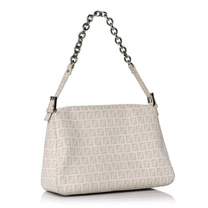 Fendi Zucchino Spalmati Forever Mama Baguette White 3 of 16