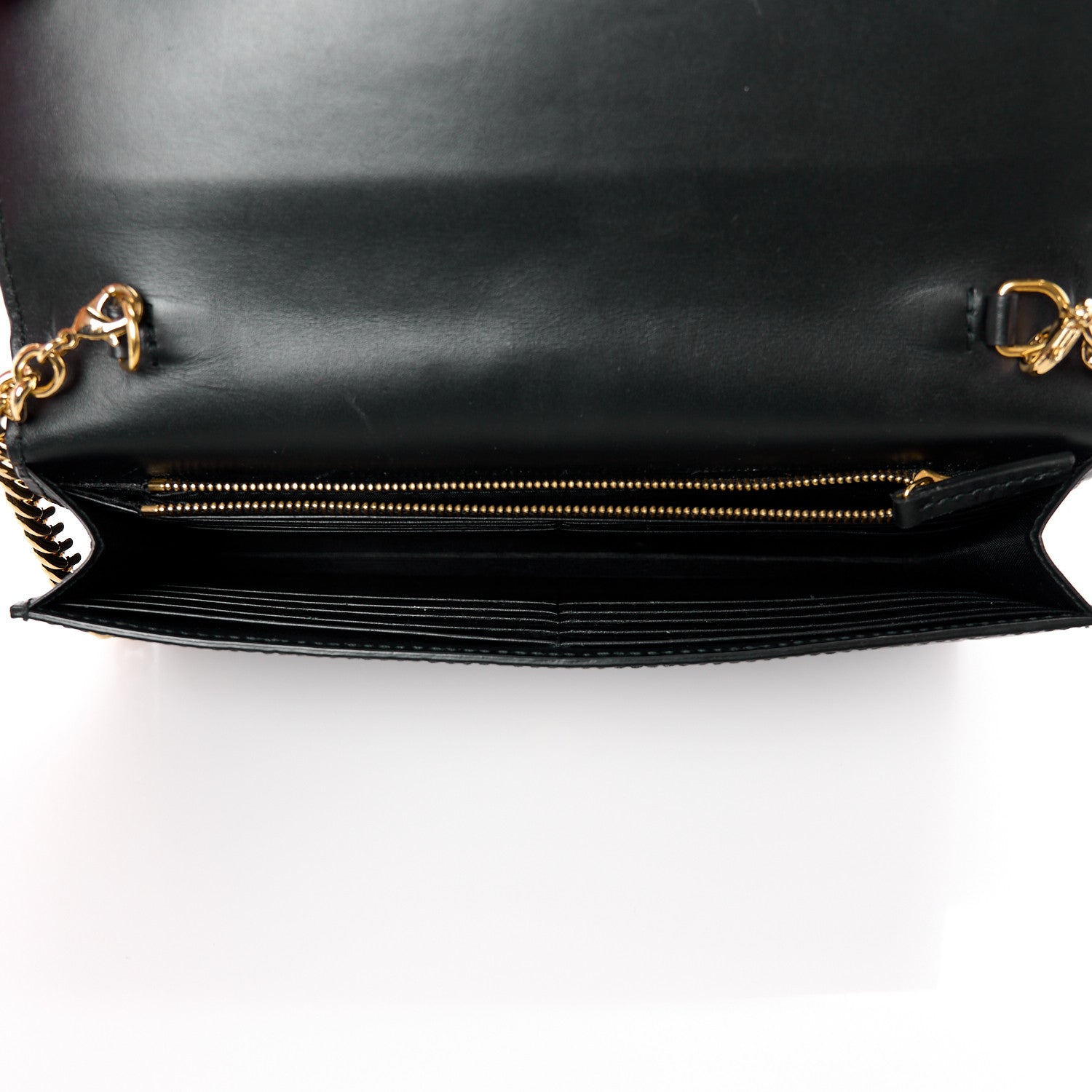 Gucci Guccissima Icon Chain Wallet Black 5 of 12