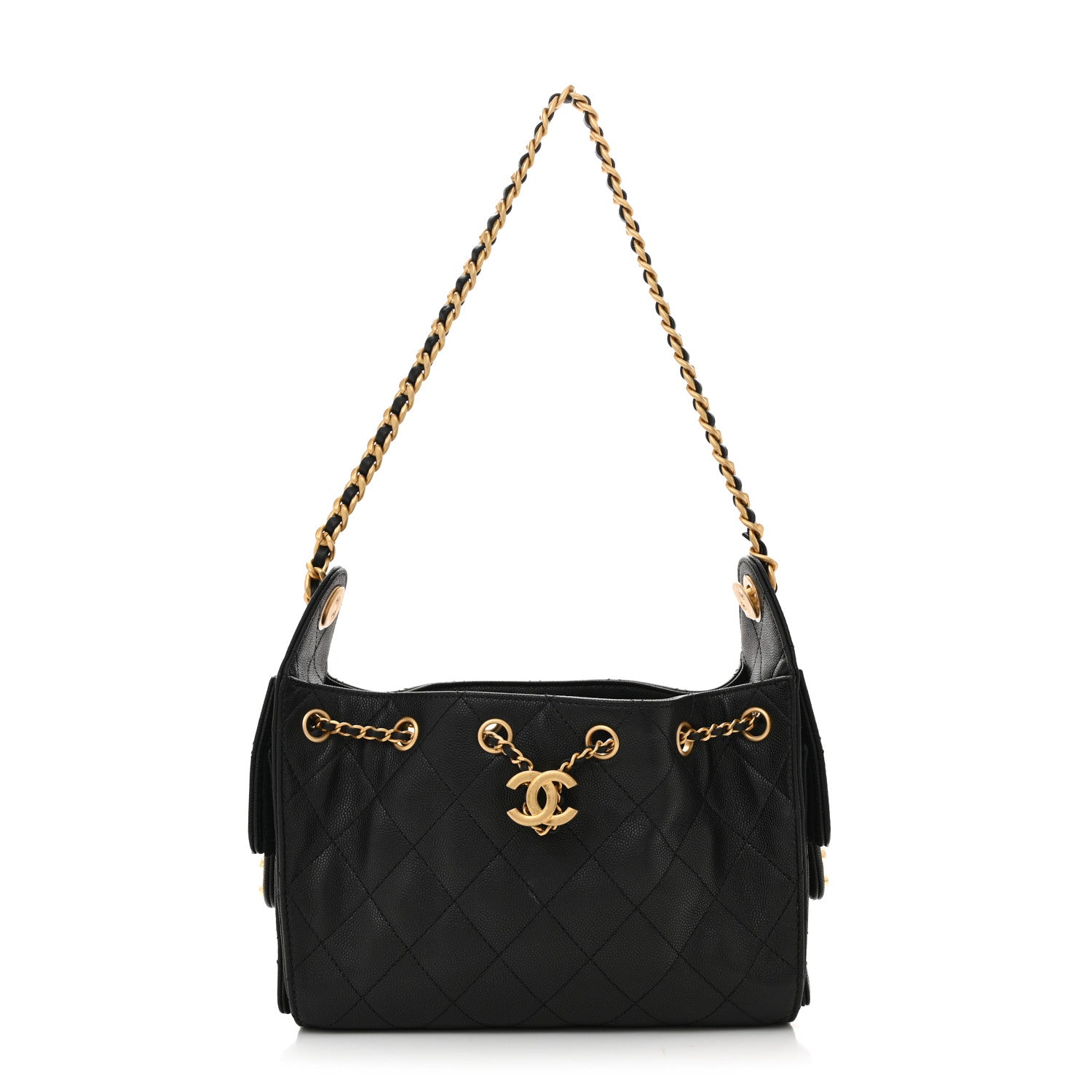 Chanel Caviar Quilted Mini Chanel 25 Handbag Black 1 of 12