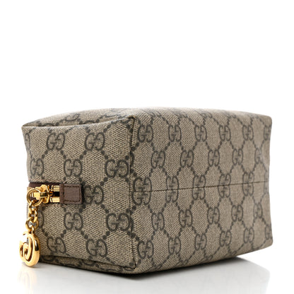 Gucci Soft GG Supreme Monogram Calfskin Medium Ophidia Cosmetic Case Beige Ebony New Acero 4 of 10
