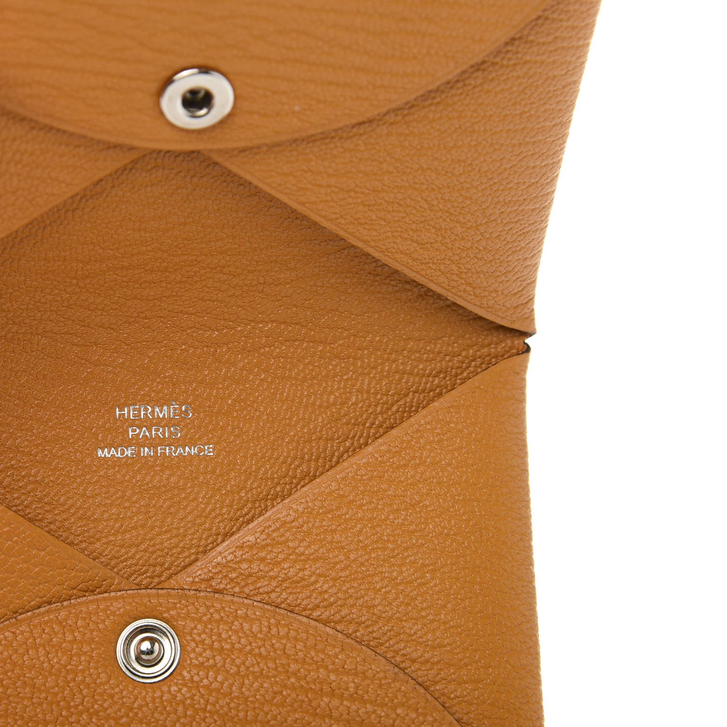 Hermes Chevre Mysore Calvi Card Case Moutarde 6 of 10