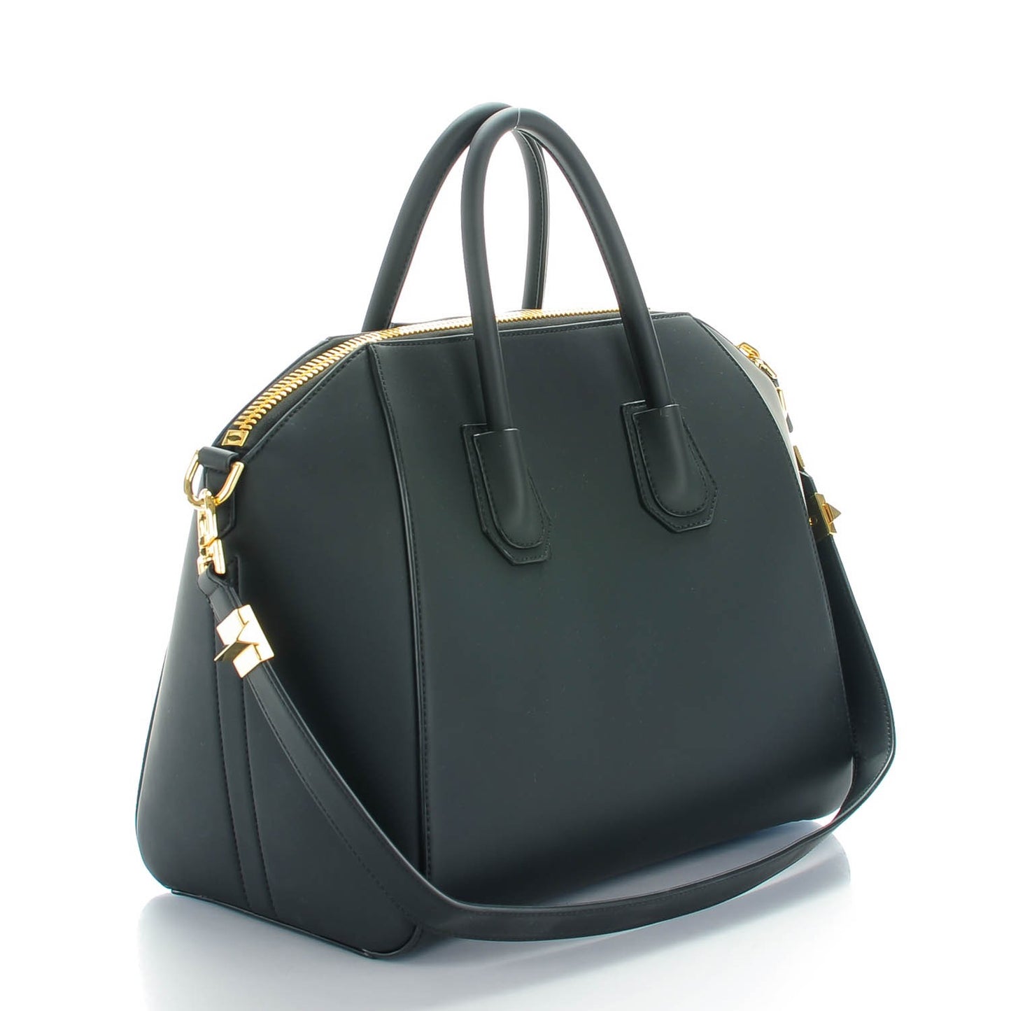 Rubber Effect Calfskin Medium Antigona Black