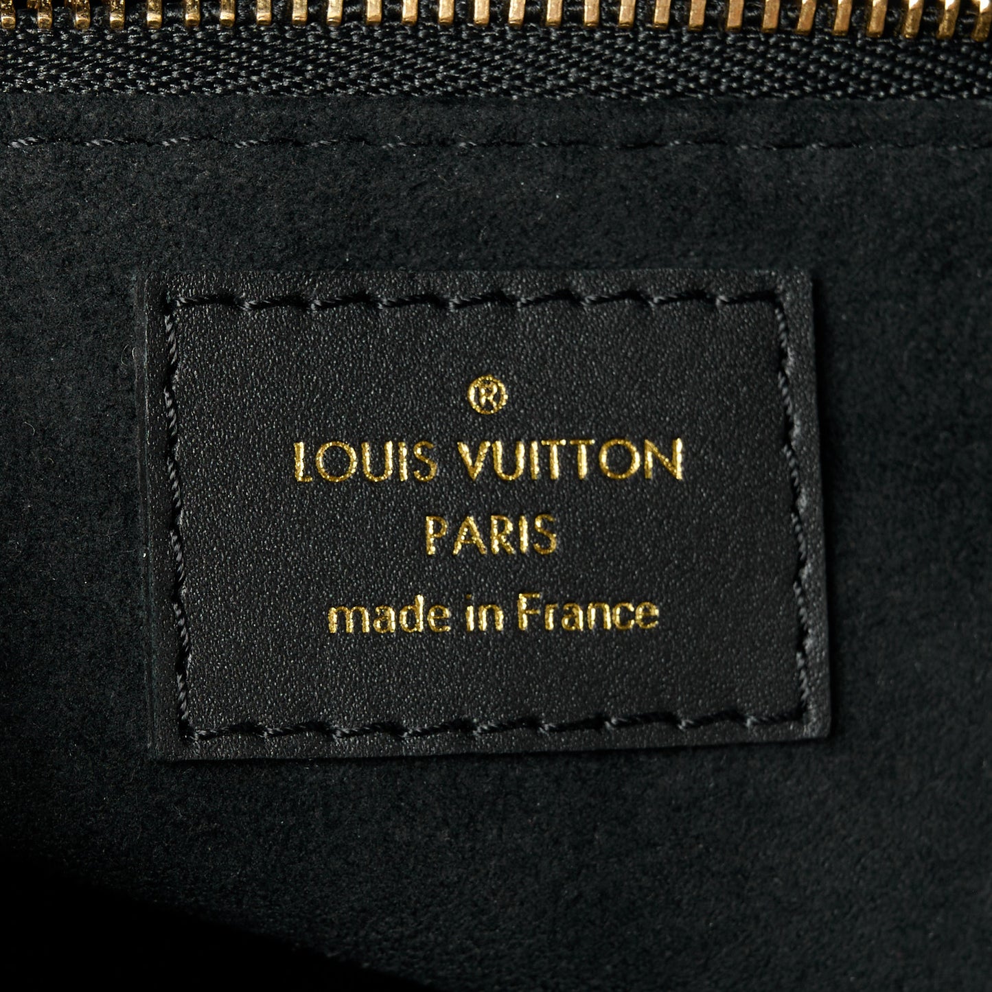 LOUIS VUITTON Monogram Petite Malle Souple Black