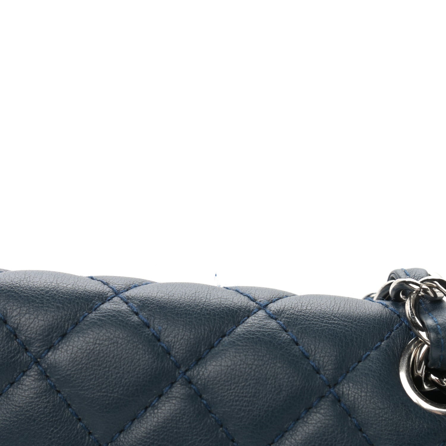 Chanel Calfskin Quilted In the Business Flap Dark Navy Blue 11 of 13