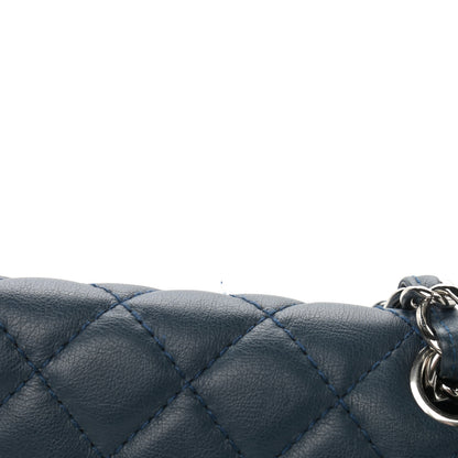 Chanel Calfskin Quilted In the Business Flap Dark Navy Blue 11 of 13