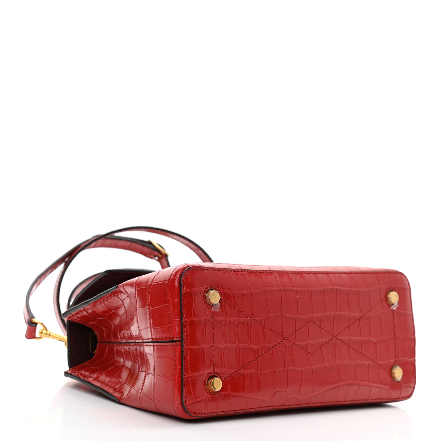 Mulberry Shiny Croc Calfskin Embossed Small Seaton 4 of 9