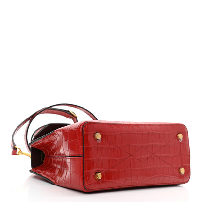 Mulberry Shiny Croc Calfskin Embossed Small Seaton 4 of 9