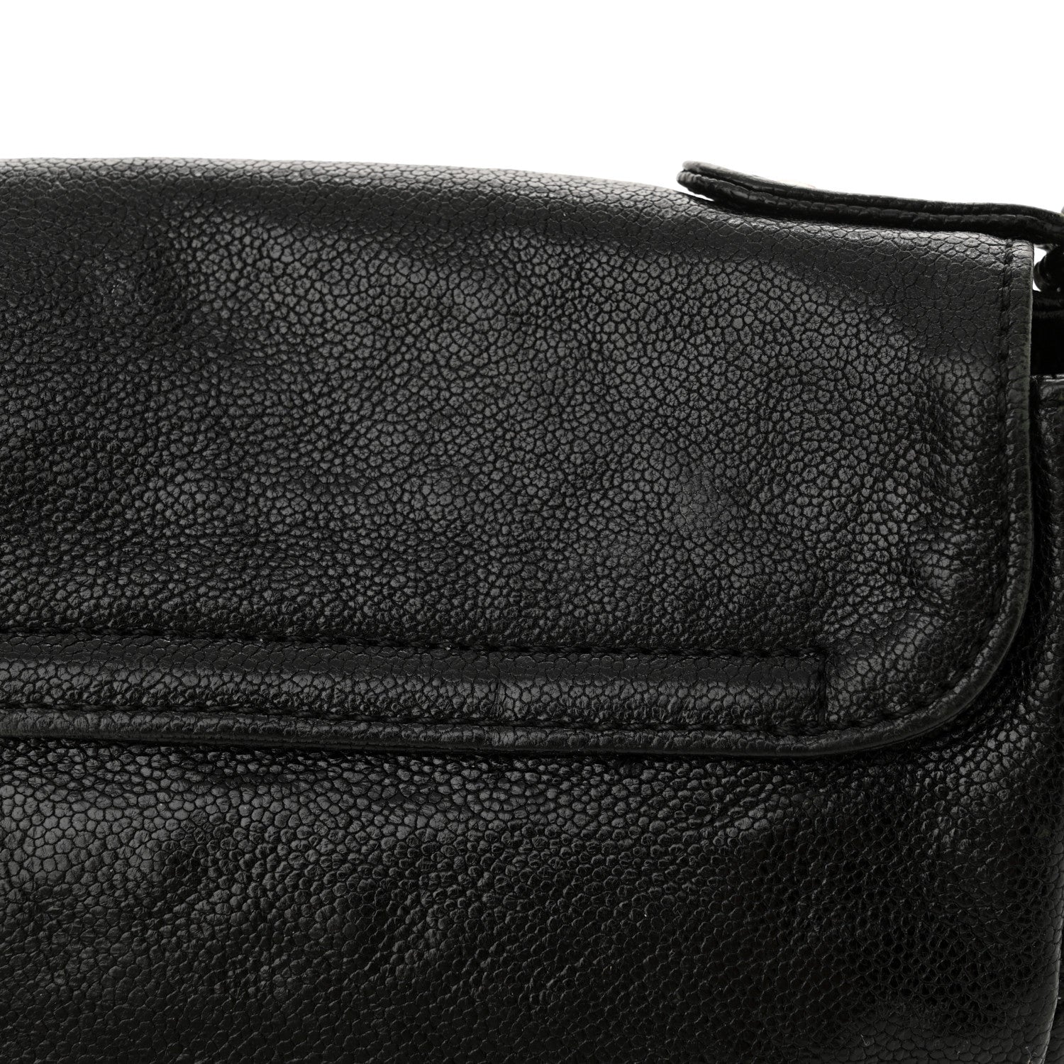 Chanel Glazed Caviar Small Pocket In The City Shoulder Bag Black 16 of 16