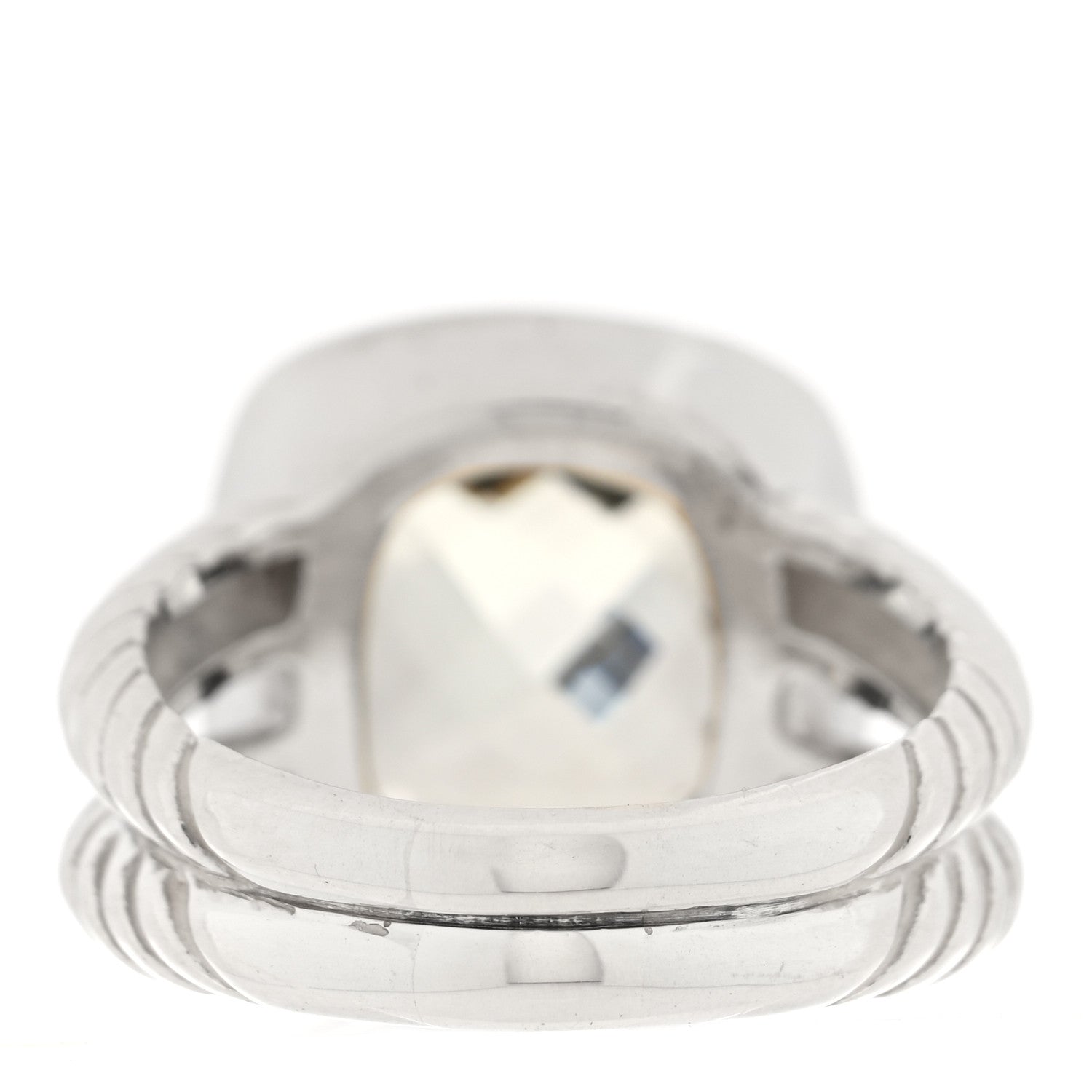 David Yurman Sterling Silver Diamond Prasiolite 11mm Albion Ring 56 7.75 3 of 4