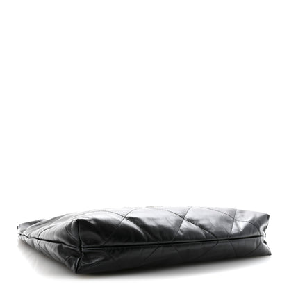 Chanel Shiny Calfskin Quilted Chanel 22 Black 5 of 11