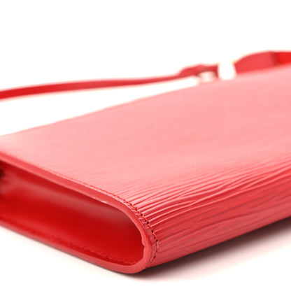 Louis Vuitton Epi Pochette Accessories 21 Castillan Red 9 of 12