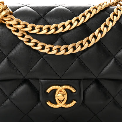 Chanel Lambskin Quilted Small Pillow Crush Flap Black 8 of 11