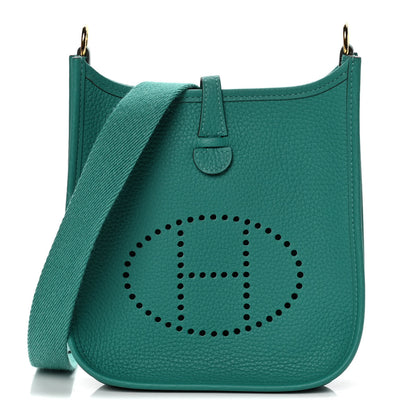 Hermes Taurillon Clemence Evelyne TPM Vert Verone 1 of 7