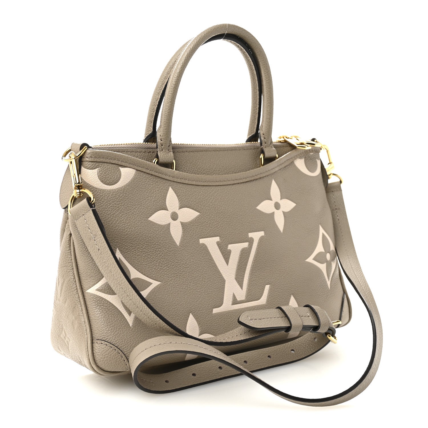 Louis Vuitton Empreinte Monogram Giant Trianon PM Tourterelle Creme 5 of 19