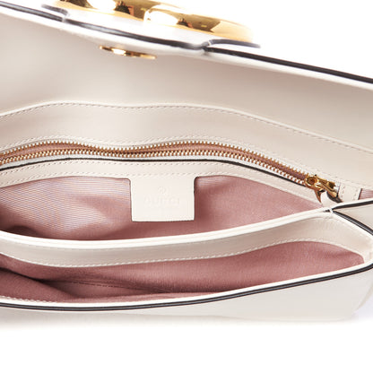 Gucci Calfskin Small Arli Flap Shoulder Bag Mystic White 7 of 9