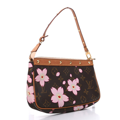 Louis Vuitton Monogram Cherry Blossom Pochette Accessories Brown 3 of 8