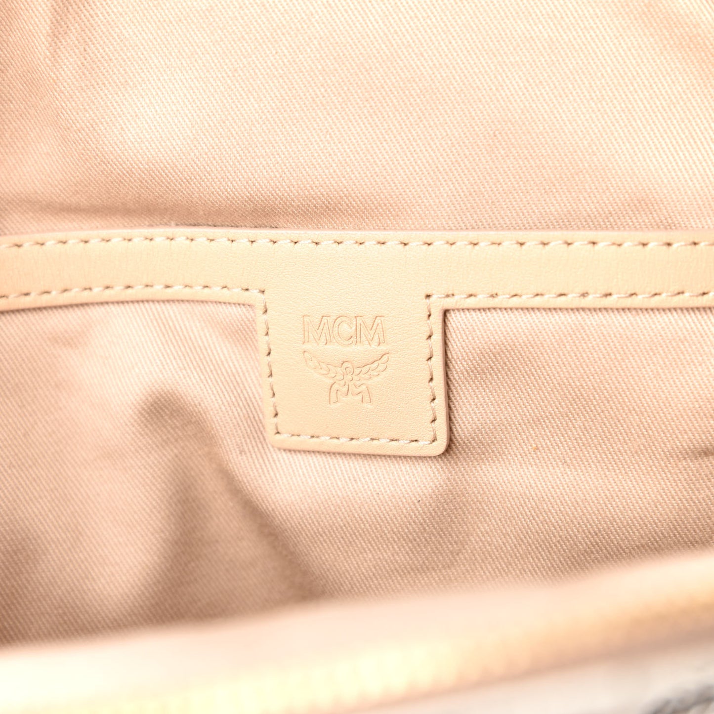 Visetos Spot Medium Sling Bag Beige White