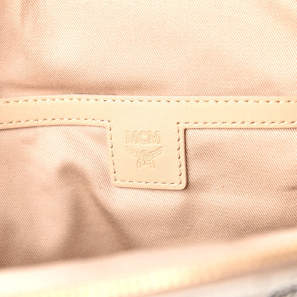 MCM Visetos Spot Medium Sling Bag Beige White 7 of 8