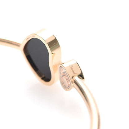 Chopard 18K Rose Gold Diamond Opal Happy Hearts Bangle Bracelet 5 of 8