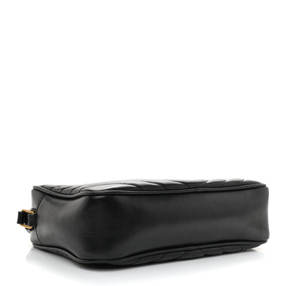 Saint Laurent Calfskin Matelasse Monogram Lou Camera Bag Black 4 of 9