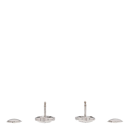 Van Cleef & Arpels 18K White Gold Diamond Pure Alhambra Earrings 3 of 5